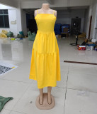 Vacation Camisole Dress Long Skirt