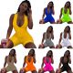 Casual Solid Color Sports Slim Fit Overalls