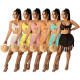 Two-Piece Knitted Mesh Bikini Beachwear