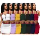 Sexy Women's Nightclub Stitching Suspenders Short Skirt Suit