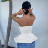 Hot Selling Fashion Simple Wrap Breast Skirt