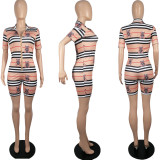 Plaid Positioning Printing Casual Sexy Jumpsuit