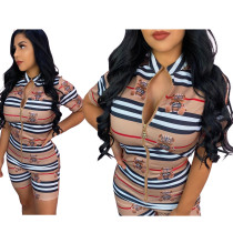 Plaid Positioning Printing Casual Sexy Jumpsuit
