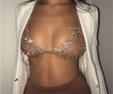 Sexy Full Diamond Body Chain Flashing Diamond Triangle Bikini
