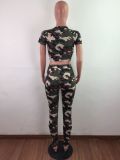 New Broken Hole Camouflage Casual Sports Suit