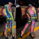 New Autumn And Winter Colorful Printed Trousers