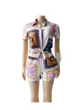 Trend Totem Printed Shirt Style Suit
