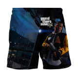 3D Digital Printed Beach Pants Grand Theft Auto Shorts