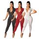 Tight-Fitting Sexy Personality Hole Jumpsuit