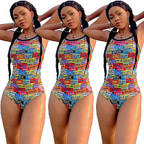 Printed Fashion Sexy One-Piece Swimsuit
