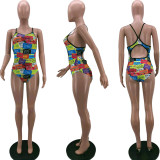 Printed Fashion Sexy One-Piece Swimsuit