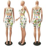 Fashion Printed Home And Leisure Two Suits