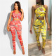 Two-Piece Casual Digital Printing Slim Fit