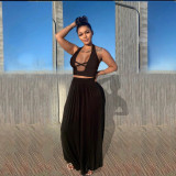 Two-Piece Halter Hollow Loose Sexy Two-Piece Suit