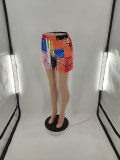 Fashion Beach Print Shorts With Pockets