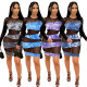 Mesh Stitching See-Through Hollow Long-Sleeved Dress
