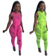 Fluorescent Multicolor Tassel Trousers Two-Piece Suit