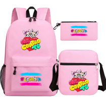 Student Schoolbag Three-Piece Men's And Women's Backpack Set