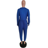 Two-Piece Leisure Suit With Elastic Waistband