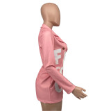 Long-Sleeved OL Temperament Slim Double-Breasted Small Suit