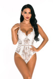 Sexy Lingerie Lace Concealed Buckle Open-file Bodysuit