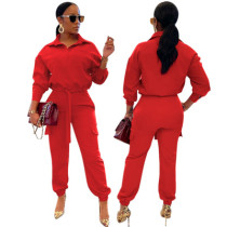 Autumn And Winter Solid Color Hot-selling Fashion Two-piece Suit