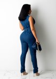 Autumn And Winter Fashion Casual Sexy Denim Jumpsuit