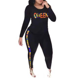 Autumn And Winter Plus Size Fashion Casual Sports Suit