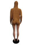 Autumn And Winter Hooded Casual Sweater Suit