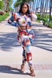 New Fashion Spring And Autumn Long-sleeved Printing Suit