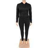 Large Size Sexy Tight-fitting Solid Color Casual Suit
