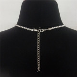 Punk Style Diamond Cross Necklace