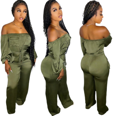 Temperament Commuter Sexy Thin Wide-leg Pants Jumpsuit