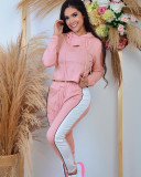Autumn And Winter Color Matching Loose Long-sleeved Suit