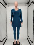 New Product Hot Sale Solid Color V-neck Split Fashion Suit