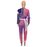 Autumn And Winter New Fashion Casual Sports Paisley Suit