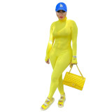 Personalized Embroidered Candy Color Jumpsuit