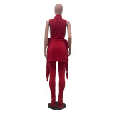 Autumn And Winter New Product Sleeveless Sexy Strappy Pants Suit