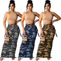 Fashion Camouflage Print Skirt