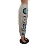 New Trendy Fashion Personality Printed Hip-hop Trousers