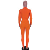 New Product Color Matching Casual Fashion Zipper Tight Suit