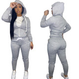 Autumn And Winter Cotton Sweater Tight-fitting Hooded Suit