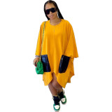 Autumn And Winter Fashion Simple Pure Color Loose Dress