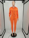 Autumn And Winter New Solid Color Casual Fashion Sports Suit
