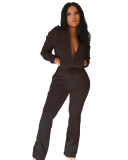 Autumn And Winter Sweatshirt Casual Flared Pants Suit