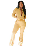 Autumn And Winter Sweatshirt Casual Flared Pants Suit