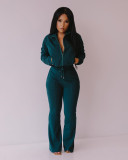 Autumn And Winter Sweatshirt Casual Flared Pants Suit