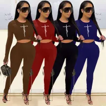 Fashion Solid Color Offset Printing Thumb Buckle Slim Fit Suit