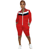 New Autumn Fashion Casual Stitching Pants Sports Suit