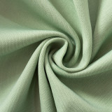 Autumn Solid Color Cardigan Zipper Drawstring Long-sleeved Crop Top